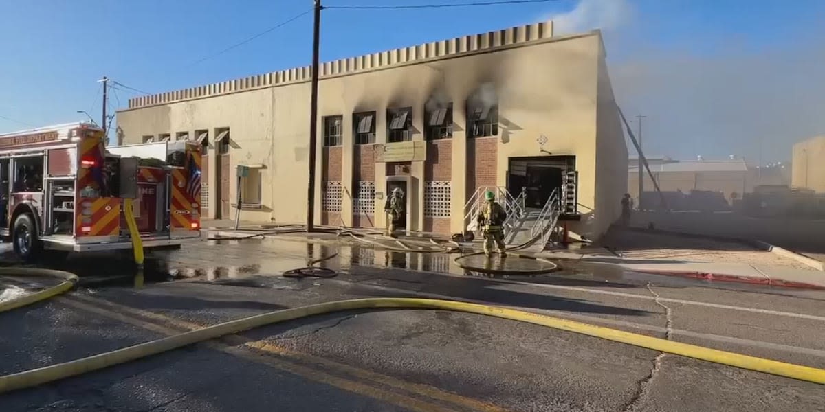 Firefighters battling second alarm fire at downtown Phoenix business