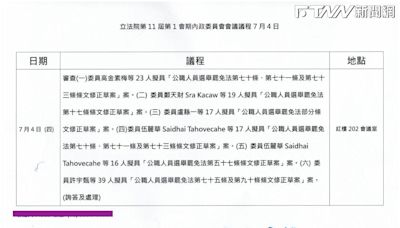 「選罷法修法沒有時間表」 國民黨團強調「非民進黨式針對性修法」