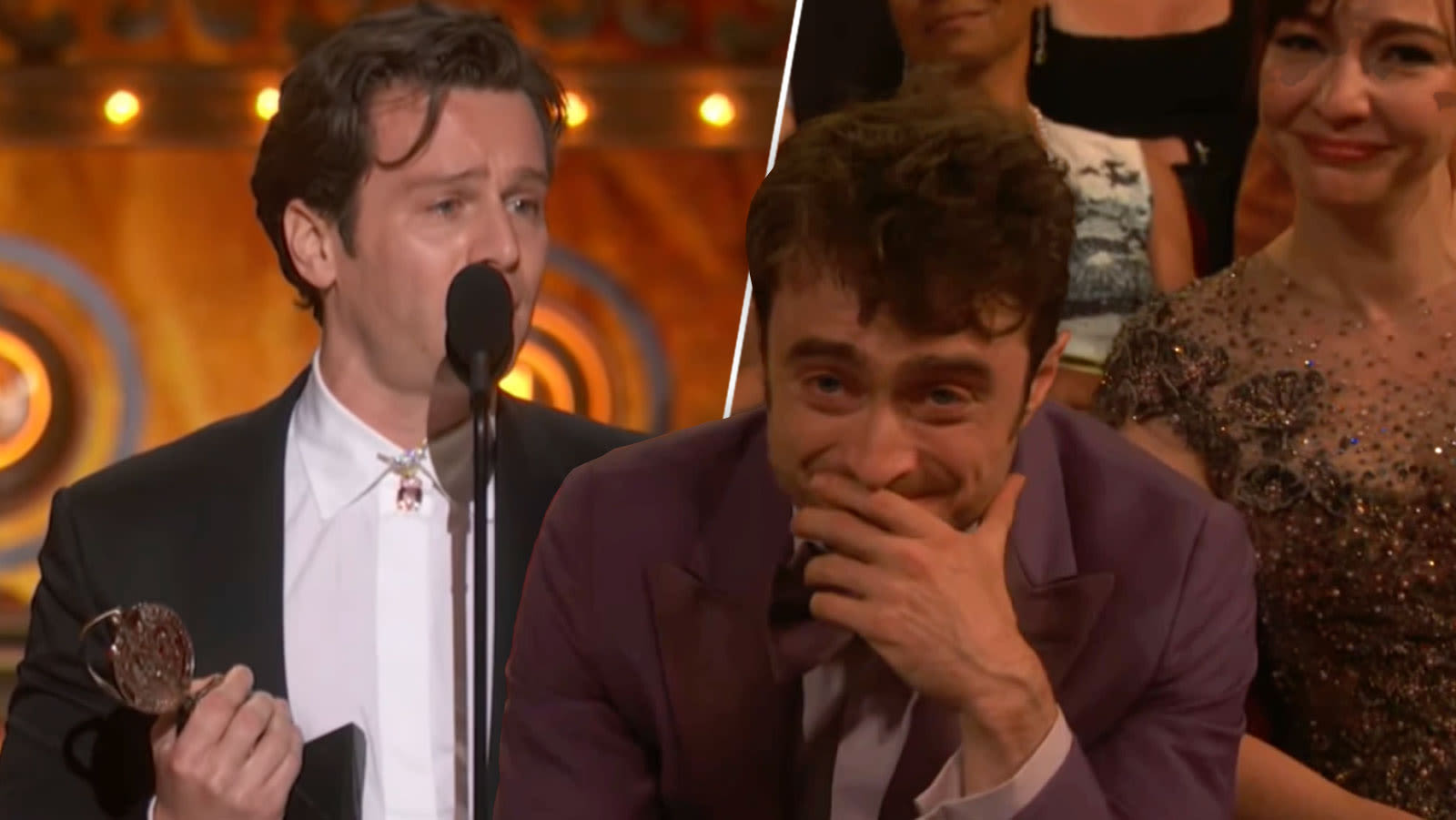 Jonathan Groff Breaks Down In Tears After Tony Awards Win, Tells Daniel Radcliffe & Lindsay Mendez: “You Are More Than...