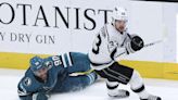 Akil Thomas scores 1st NHL goal as Kings beat Sharks 2-1 to improve playoff position