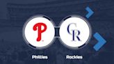 Phillies vs. Rockies Prediction & Game Info - May 25