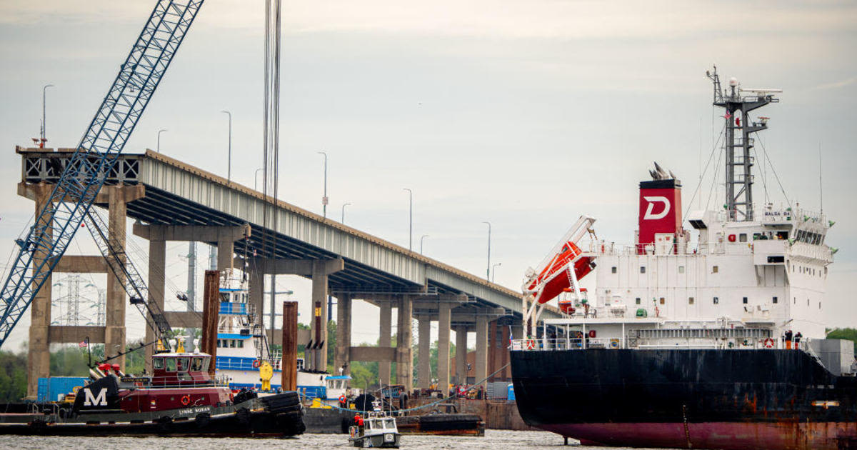 Commercial ships pass Key Bridge wreckage after month stuck in Port of Baltimore, 3 to enter port