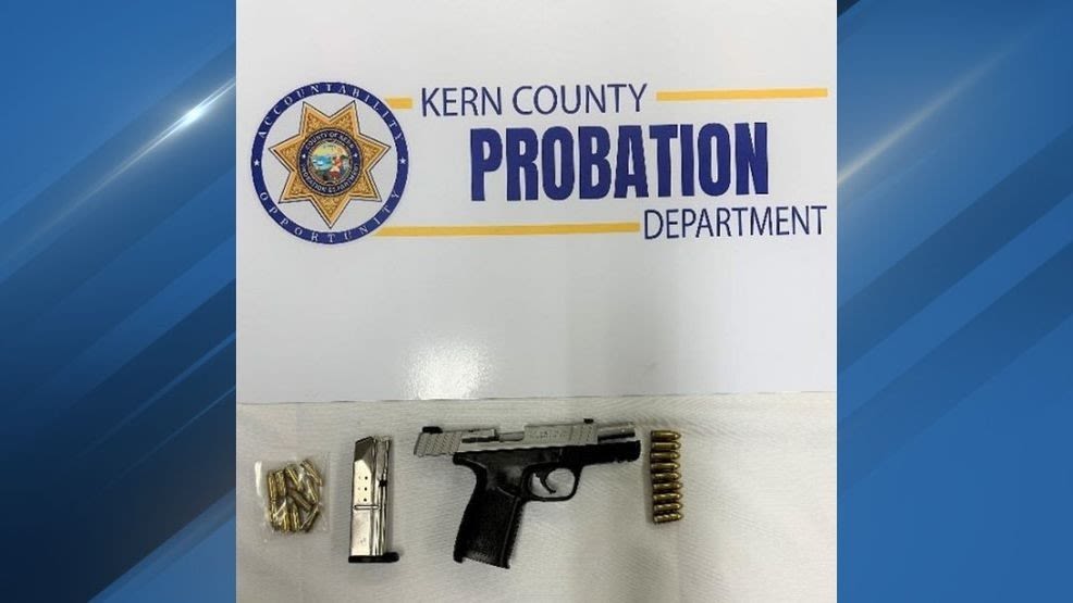 Probation check leads to arrest over alleged stolen gun and ammo in NW Bakersfield