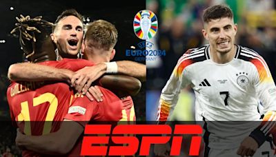 ESPN EN VIVO - dónde mirar partido España vs. Alemania en TV y Fútbol Online