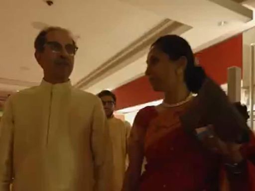 Uddhav Thackeray and Supriya Sule Attend Anant Ambani-Radhika Merchant Wedding in Mumbai - News18