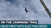 On the campaign trail: 'Take the risk, take the plunge!' Sir Ed Davey's bungee jump - Latest From ITV News