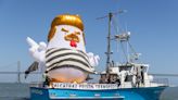 A Nazi salute and death threats: My day with SF's inflatable Trump balloon