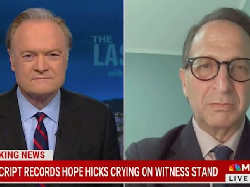 Andrew Weissmann Calls Hope Hicks’ ‘Devastating’ Testimony a ‘Body Blow’ to Trump: Crying Was ‘Icing on the Cake’