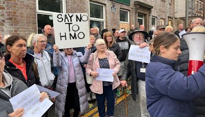 Locals protest against turning pub into 15-bed home