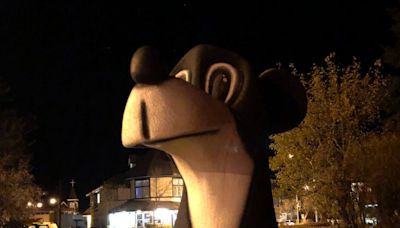 Beyond Local: Jasper the Bear statue survives wildfire