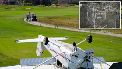 Airplane crashes on 7th hole of Colorado golf course ‘within 30 feet’ of golfers