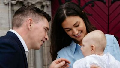 GAA icon and former Miss Universe wife beam as they celebrate son's christening