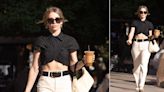Julianne Hough Shows Off Her Abs As She Struts Through NYC In Casual Couture — Get The Look