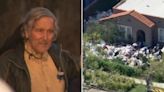 Los Angeles 'trash house' owner seen outside as city cleans up property