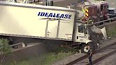 Multi-vehicle crash on Mass Pike sends truck onto Boston train tracks - Boston News, Weather, Sports | WHDH 7News