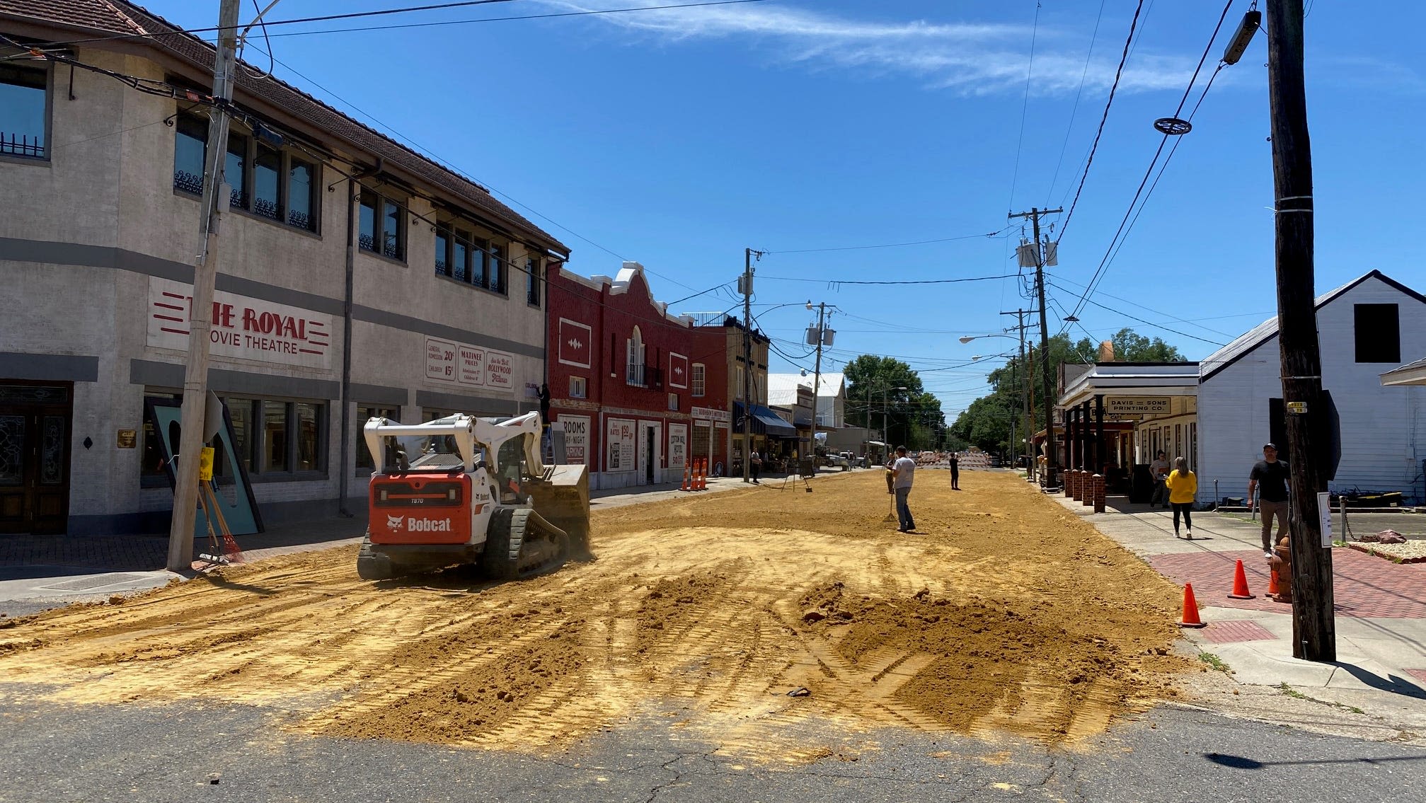 Donaldsonville historic block transformed back to 1930s for filming of Michael B. Jordan movie