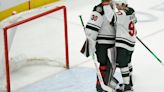 Kaprizov scores twice, rookie Wallstedt has 24 saves for 1st shutout as Wild blank Blackhawks 4-0