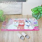 TROMSO 廚房防油皮革地墊-K336萌貓花園