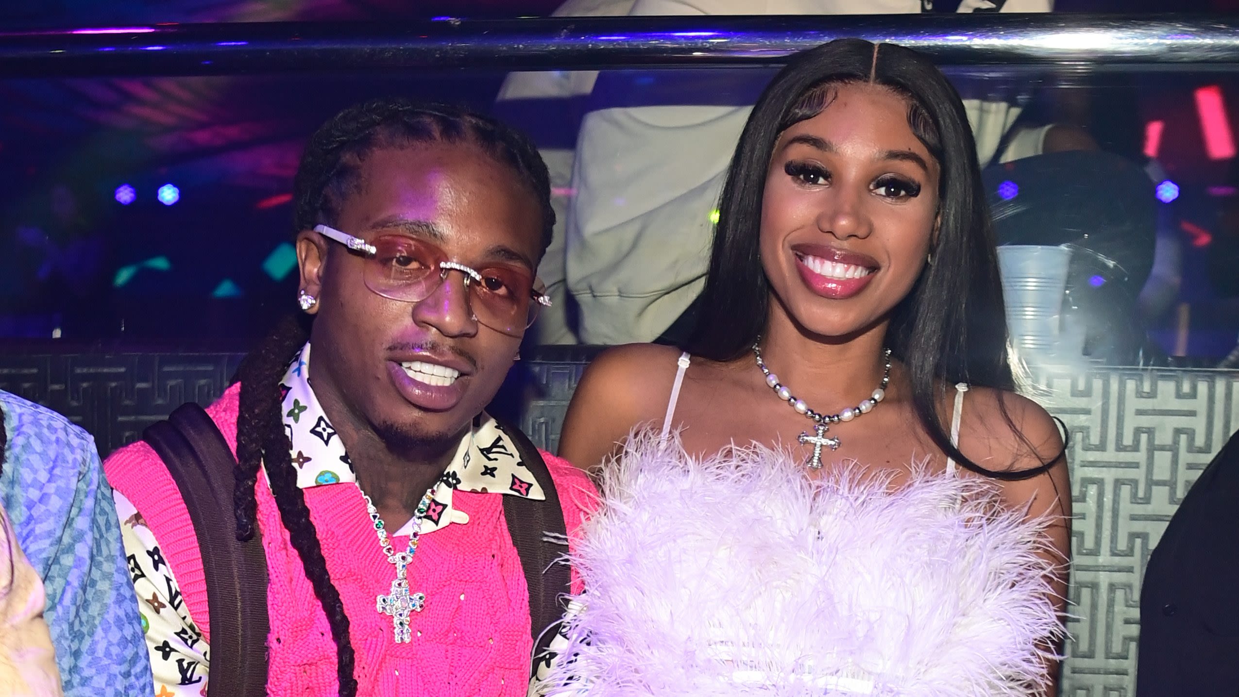 Jacquees And Deiondra Sanders Host Gender Reveal Party Filled With Family And Friends