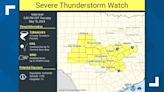 Severe Thunderstorm Watch issued for areas north of San Antonio until 5 p.m.