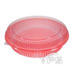 K200-5外燴餐盒(紅)(PET蓋)(2200ml)(3.5台斤) (煲湯鍋/魚翅羹/佛跳牆/大閘蟹/熱炒/油飯)