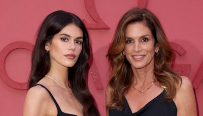 Kaia Gerber and Cindy Crawford Even Coordinate Outfits on the Wedding Circuit