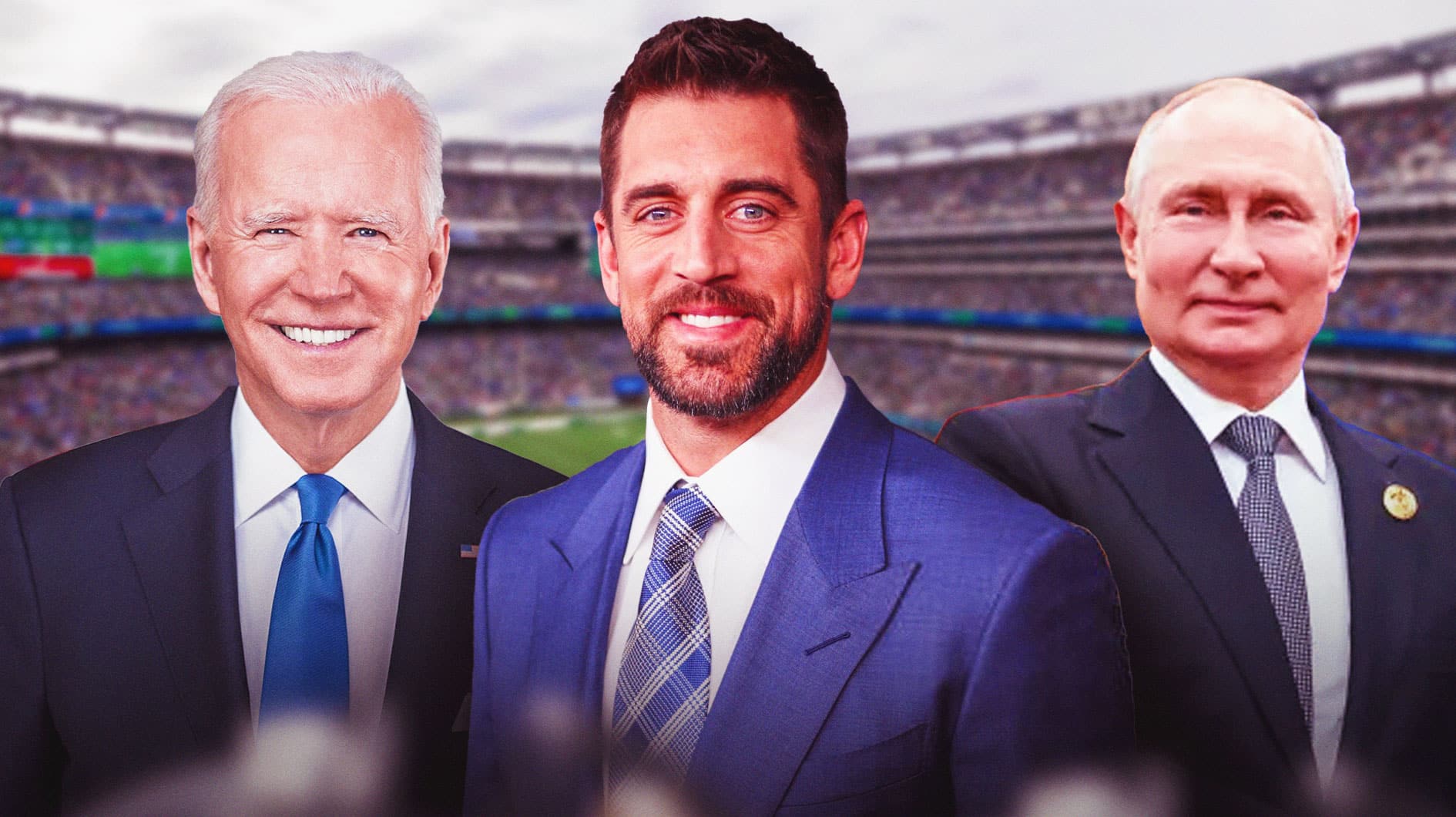 Jets QB Aaron Rodgers mocks Joe Biden with Vladimir Putin comparison