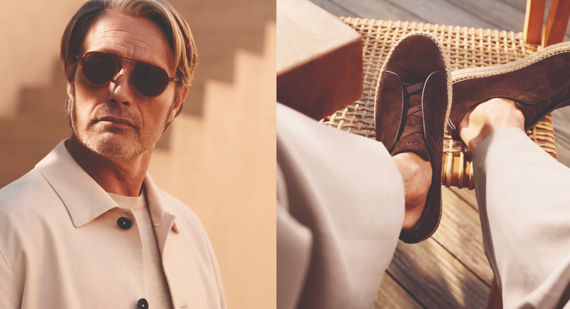 Zegna' Spring 2024 Campaign Featuring Mads Mikkelsen [PHOTOS]