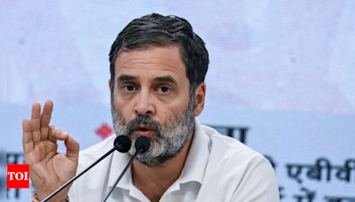 'Further strengthens my point' Rahul Gandhi slams BJP RSS over attack on party office in Gujarat | India News - Times of India