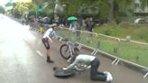 Wet weather causes CHAOS in Paris Olympics time trials