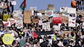 Biden faces tough balancing act as campus protests over Gaza escalate