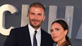 David and Victoria Beckham floor fans as they wear iconic purple wedding outfits 25 years on