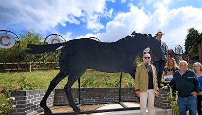 Artist returns to Black Country to see restored Rosie - one of his 12 railway iron horses seen by millions