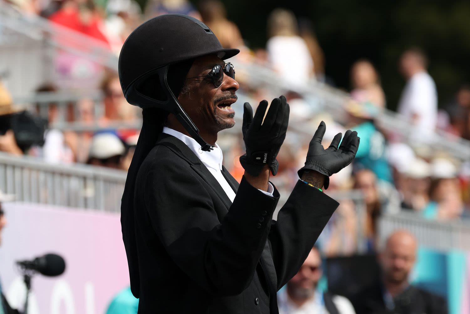Snoop Dogg Drops Dressage Freestyle for Martha Stewart While Watching a Horse Named Gin & Juice Compete at Summer Olympics