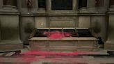 US Constitution encasement vandalized with red powder at National Archives