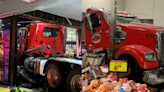 Semi-truck driver intentionally crashes into Kroger in Millington, officials say