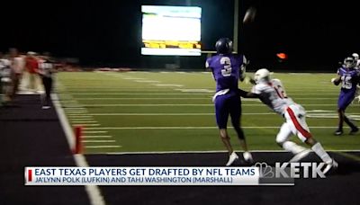 Several former East Texas high school football standouts hear their names called at the NFL Draft