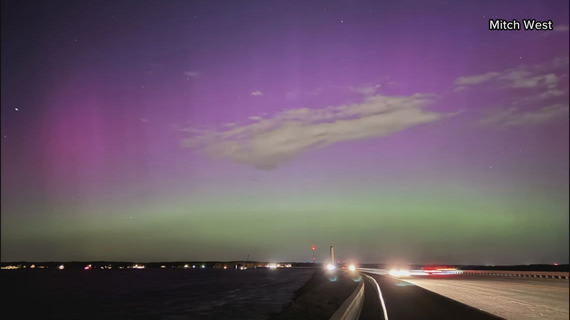 'God is good and just painting a show up there' | Rare northern lights dazzle South Carolina sky