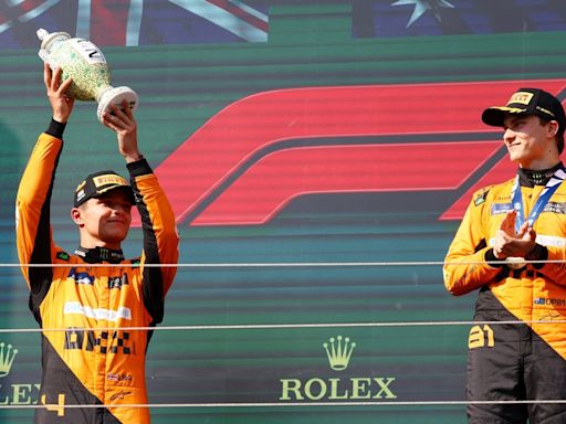Oscar Piastri wins first F1 race in McLaren one-two with Norris at Hungarian GP