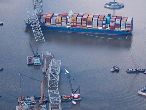 Collapsed Baltimore bridge blasted into pieces in effort to clear wreckage