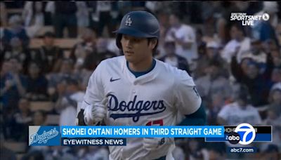 Ohtani on power surge after hitting homers in 3 straight games, leading league at 11 overall