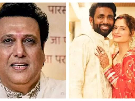 Govinda's niece Arti Singh and husband Dipak Chauhan visit the actor as he recovers from bullet injury; watch - Times of India