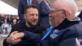 Veteran's heartfelt D-Day meeting with President Zelenskyy captured in touching video