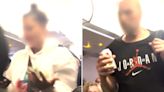 Moment 'drunken' duo thrown off easyJet plane by cops as passengers cheer
