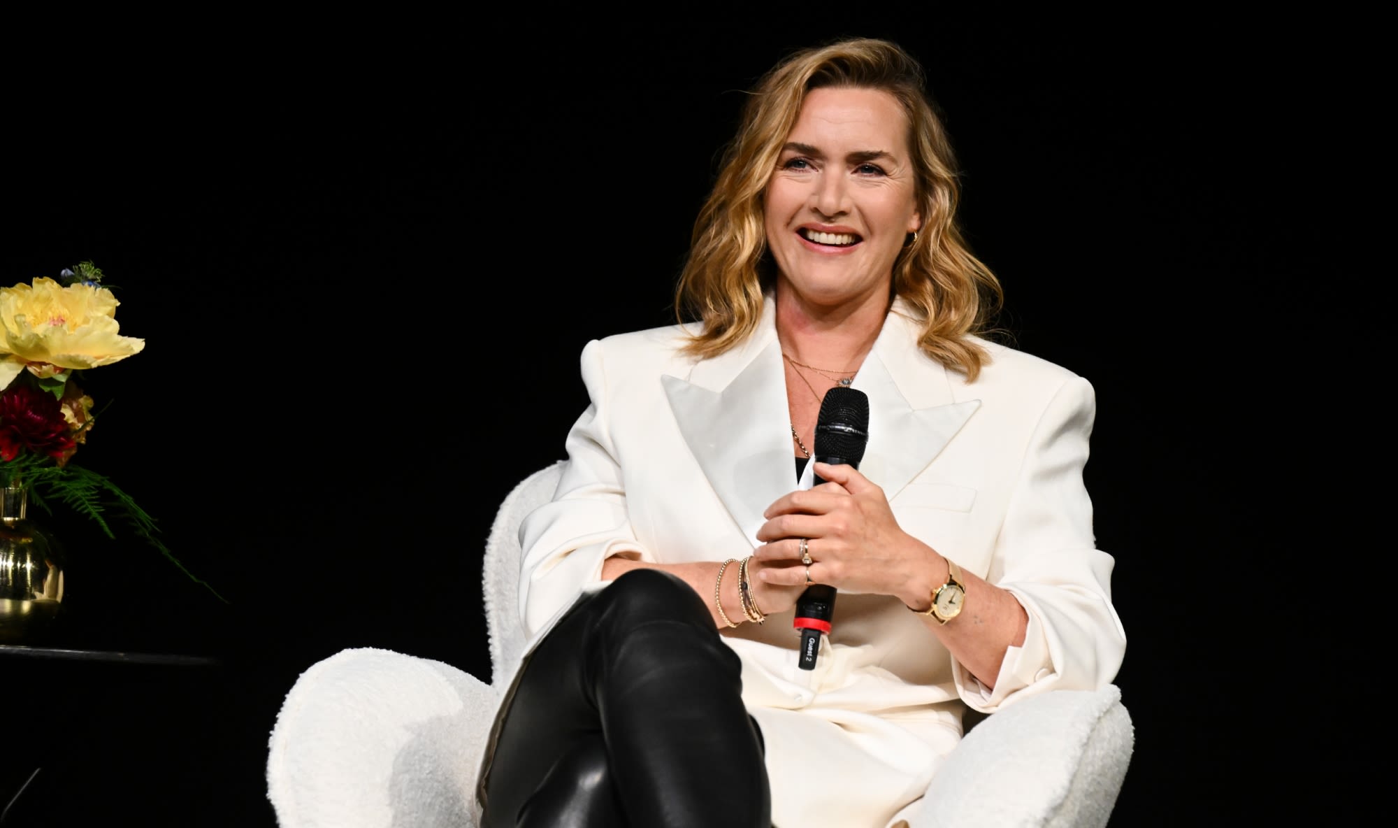 Kate Winslet Suits Up in Boxy Blazer With Sharp Shoulders for ‘The Regime’ FYC Event