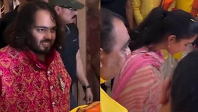 New Bride Radhika Merchant Performs Griha Pravesh at Anant Ambani's Jamnagar House | Watch - News18