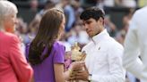 Kate Middleton entregó el trofeo a Carlos Alcaraz; así fue su presencia en la final de Wimbledon