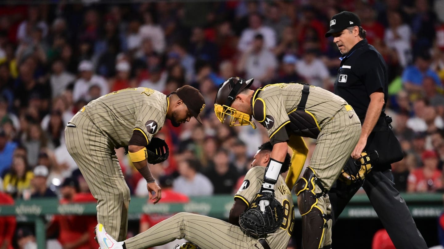 Padres Starter Hit By Line Drive, Has to Leave Start Vs Red Sox