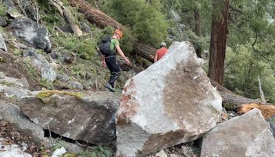 Yosemite rockfall forces repairs on closed trail