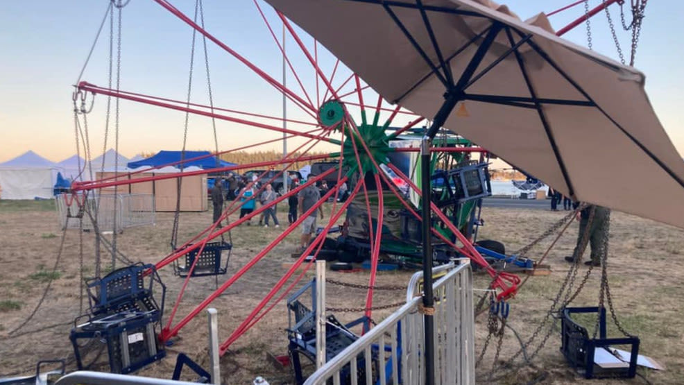 Oak Harbor carnival ride tips over, causing minor injuries and event to shut down